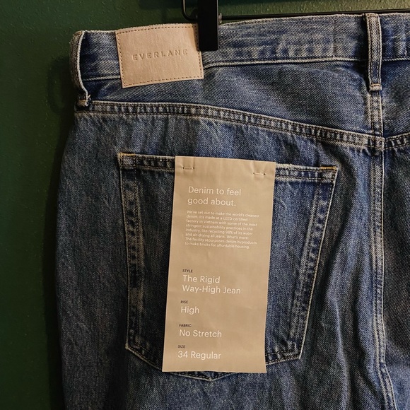 nwt everlane “the rigid way high” jean - Picture 10 of 11